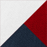 White/ Classic Navy/ Red